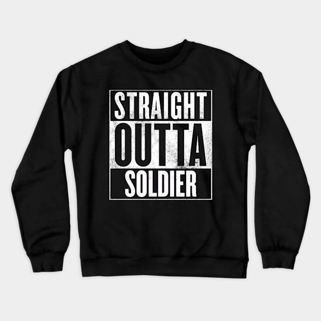 Straight Outta Soldier - Final Fantasy VII Crewneck Sweatshirt by thethirddriv3r